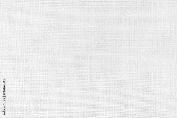 Obraz White fine checkered canvas texture as background