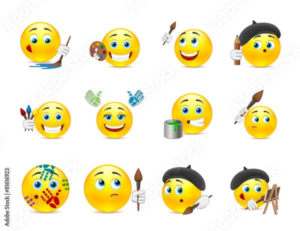 Obraz Smilies artists