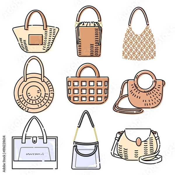 Obraz かご＆クリアバッグセット