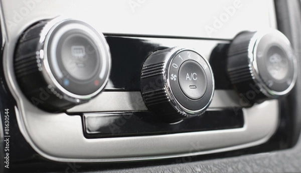 Fototapeta Car dashboard toggle conditioner