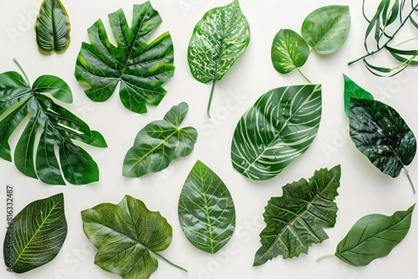 Fototapeta Diverse Collection of Tropical Leaf Patterns