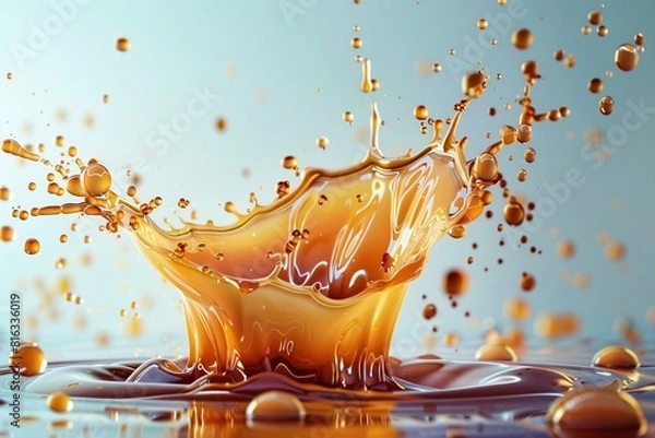 Obraz Cascading Coffee Drop