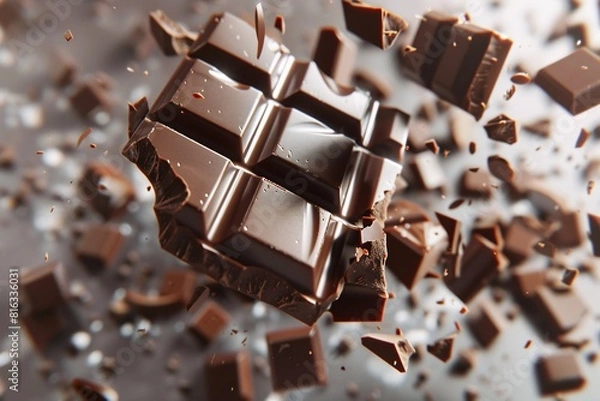 Obraz Melted Chocolate Spread in Motion