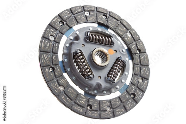 Obraz New clutch disc on a white background