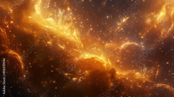 Fototapeta Journey Through Celestial Wonders Nebula and Star Cluster - Unveiling the Cosmic Tapestry in Spectacular Detail