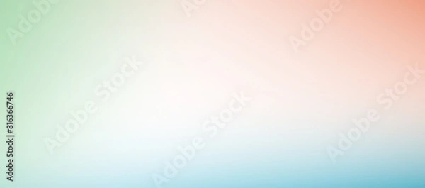 Obraz ピンクとグリーンとブルー、グラデーションの抽象的な背景。テンプレート、コピースペース。
