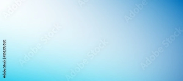 Obraz ブルーとライトブルーとホワイト、グラデーションの抽象的な背景。テンプレート、コピースペース。