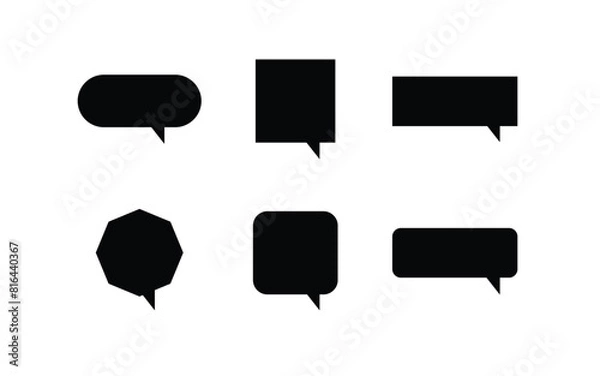 Fototapeta Comic speech bubble vector design collection