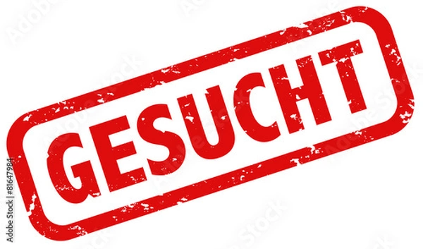 Obraz Gesucht Stempel rot
