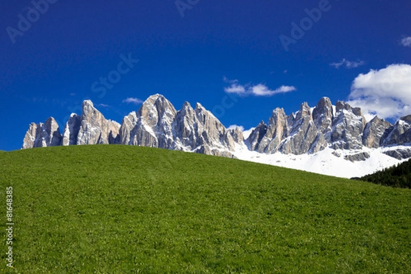 Fototapeta ドロミティ地方のオードレ山脈