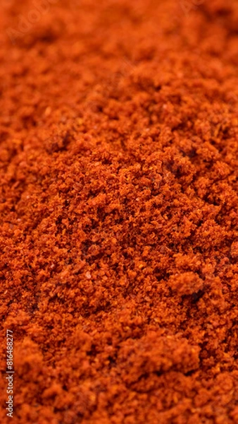 Fototapeta Heap of red smoked paprika or Chili pepper