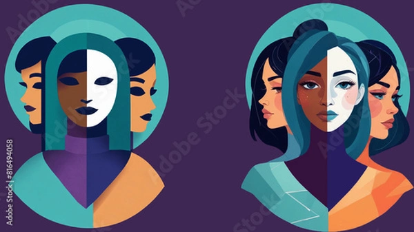 Obraz Abstract background Pride month International Day Against Homophobia, Transphobia & Biphobia for a prejudice-free world, discrimination experienced by LGBTQ + people internationally