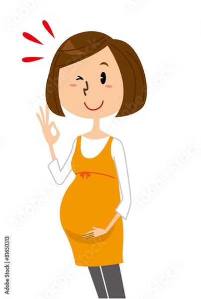 Fototapeta 妊婦　ばっちり