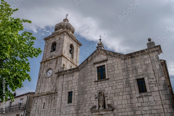 Fototapeta Rionero Sannitico, Isernia. Mother church of San Bartolomeo Apostolo