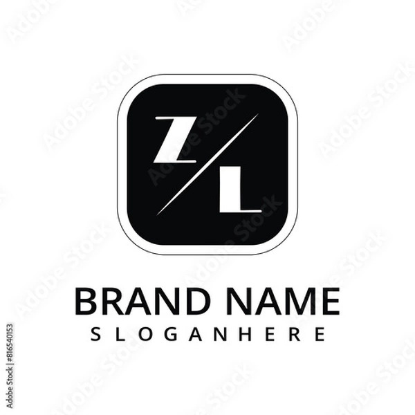 Fototapeta initial monogram logo with creative design.	