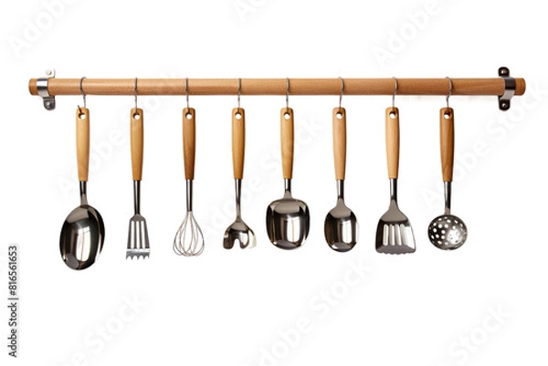 Fototapeta Symphony of Culinary Tools on White or PNG Transparent Background.