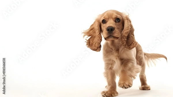 Fototapeta Golden Cocker Spaniel Puppy ,generative ai