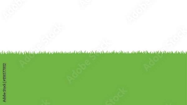Fototapeta シンプルな芝生のイラスト　ベクター素材
