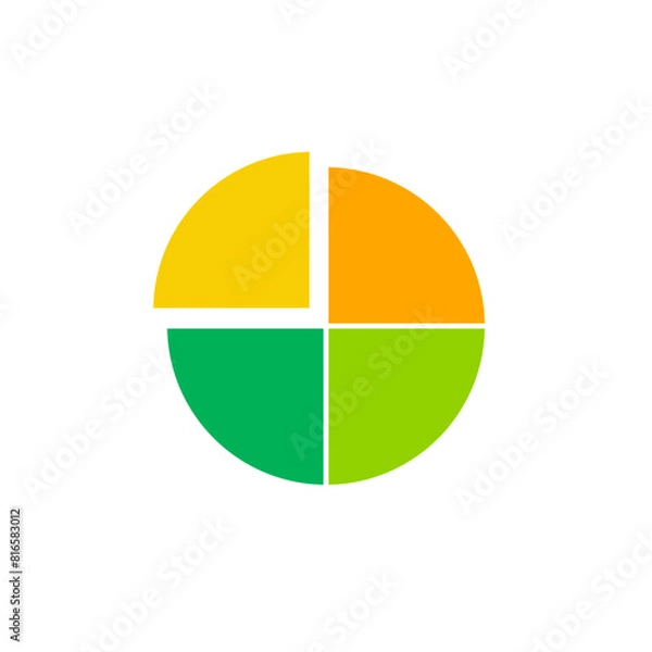 Obraz Pie chart illustration 