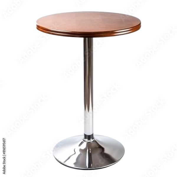 Fototapeta Elegant Wooden Cocktail Table Isolated without Background