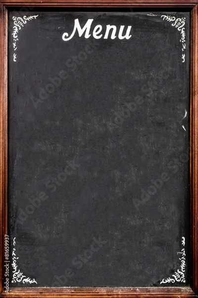 Fototapeta Chalkboard menu