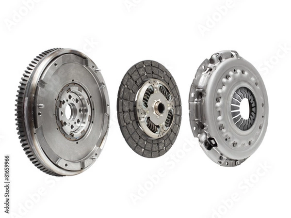 Obraz composed of damping flywheel, drive and basket