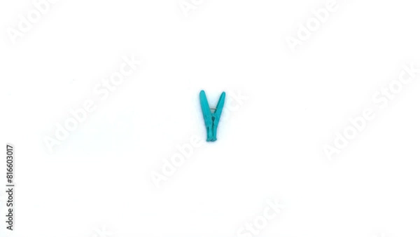 Obraz Plastic clothes drying clips Plastic Clothes Peg Clothespin