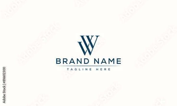 Obraz Logo design letter WW . Elegant modern. Vector template.