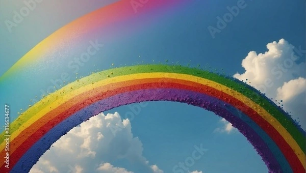 Fototapeta Colorful abstract rainbow background pattern. 