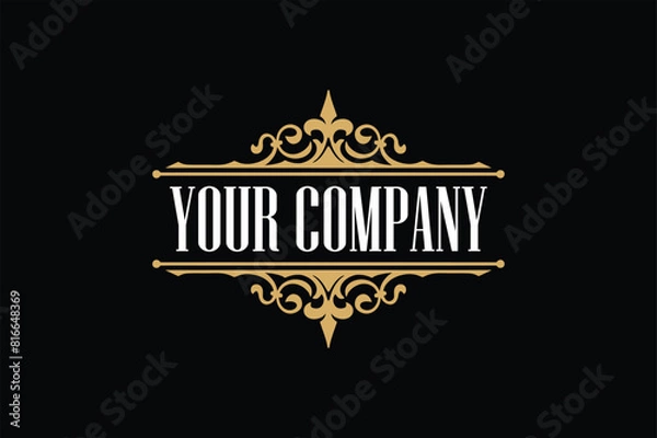 Fototapeta Antique Charm Retro Logo Array