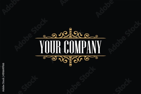 Fototapeta Timeless Retro Emblem Design Compilation