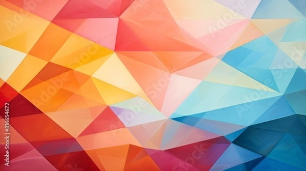 Fototapeta This is an abstract painting. The colors are vibrant and the shapes are geometric. The painting has a modern feel and would be perfect for a contemporary home or office.