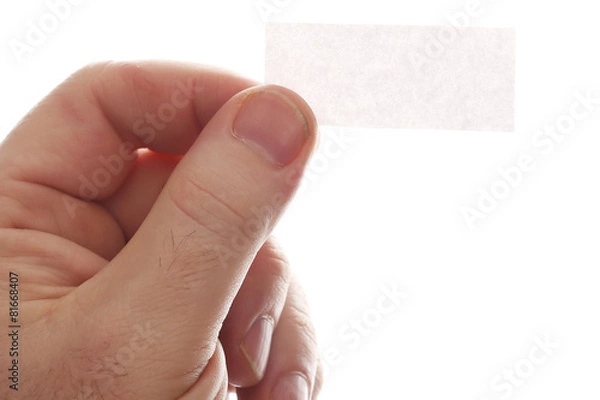 Obraz small bill in the hands of