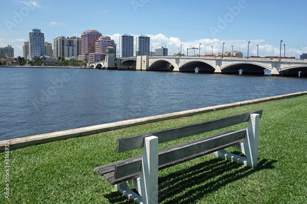 Obraz Beautiful skyline of West Palm Beach, Florida