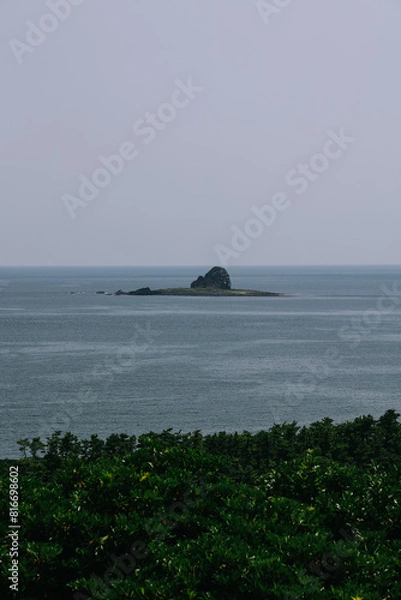 Obraz The amazing view from Bomunsa Temple towards the South Sea in summer.