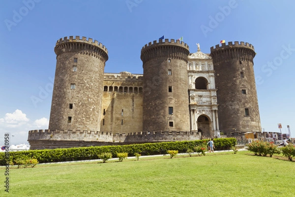 Obraz The medieval castle of Maschio Angioino or Castel Nuovo in Naple