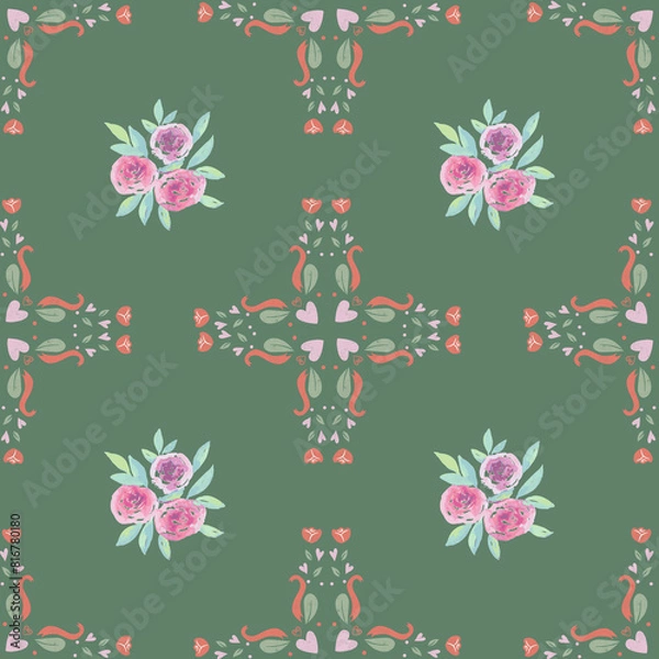 Obraz seamless floral pattern