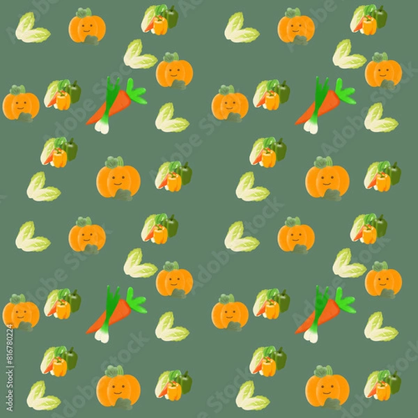 Obraz seamless pattern with vegetables