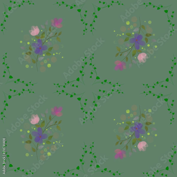 Obraz abstract floral background