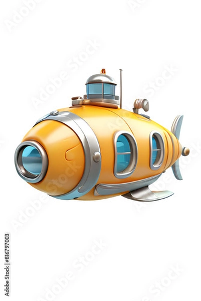 Obraz Cartoon Submarine 3d 