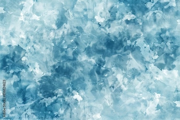 Fototapeta soothing blue watercolor wallpaper with soft brush strokes abstract background design