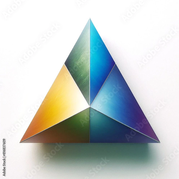 Fototapeta Colored triangle