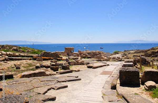 Fototapeta Mare dalla rovine di Tharros