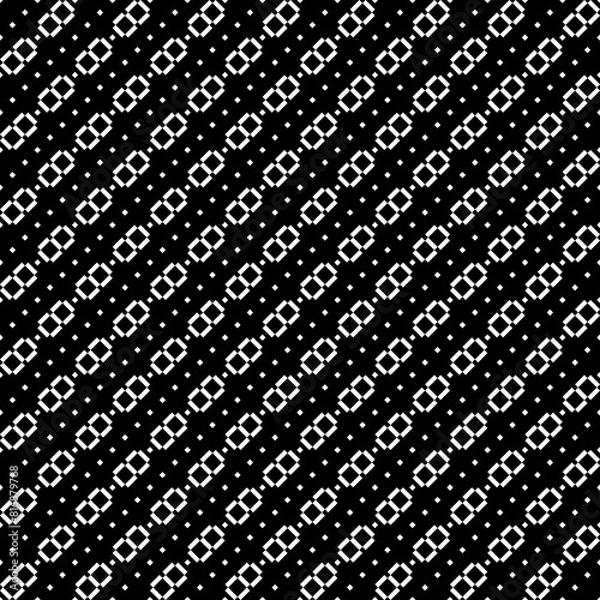 Fototapeta Seamless pattern. Ethnic motif. Diamonds, shapes wallpaper. Rhombuses, figures ornament. Forms, checks background. Tiles, signs backdrop. Textile print, web design, abstract illustration. Vector