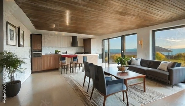 Obraz 明るいリビングルーム