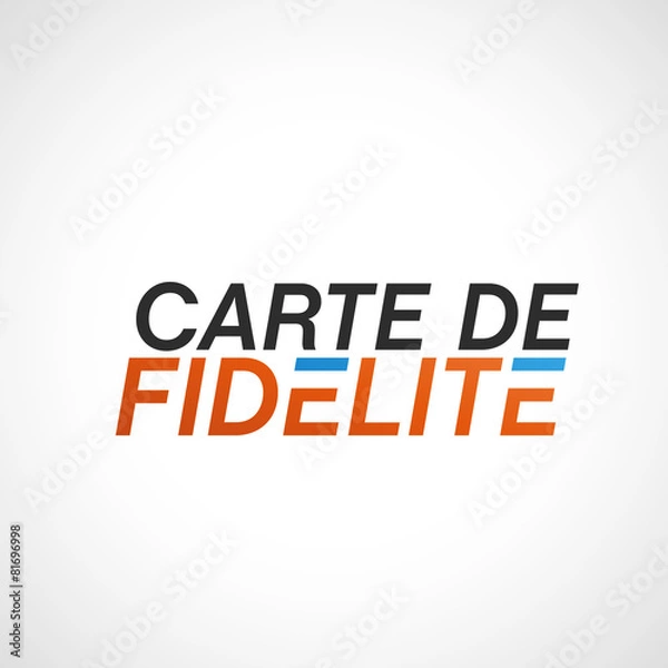 Fototapeta carte de fidelité