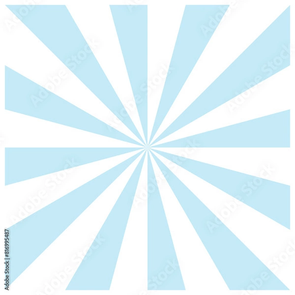 Fototapeta 水色のサンバースト