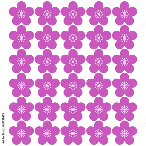 Fototapeta ピンクの花の模様