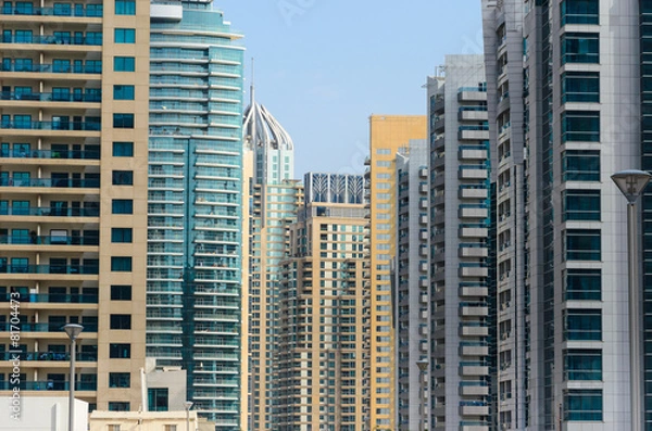 Fototapeta Dubai skyscraper architecture
