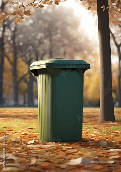 Fototapeta Garbage bin